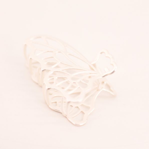 Pinza mariposa dorado/plata - Imagen 3